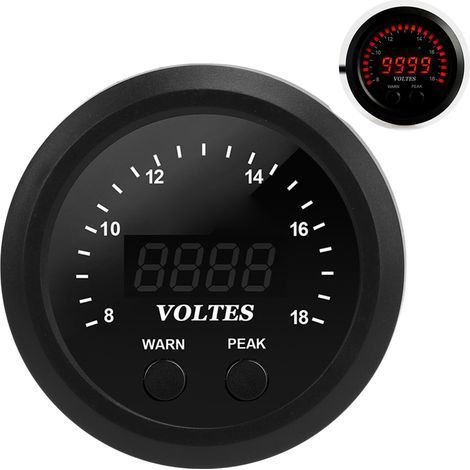 Universelles 12V-Voltmeter mit intelligenter Benutzeroberfläche, stabiler Leistung und Vibrationsdämpfung, ideal für Fahrzeugmodifikationen. (1/5)