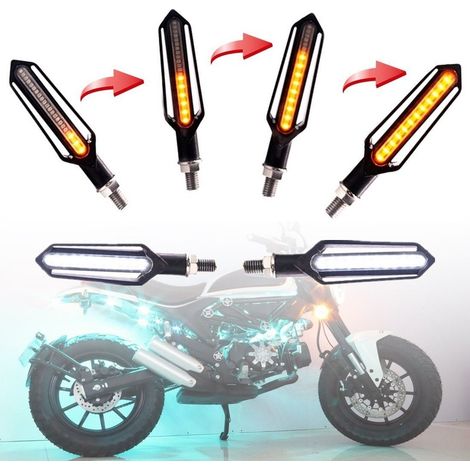 Clignotants + Feux de jour LED défilant Moto séquentielle NightX V3.0 (1/5)