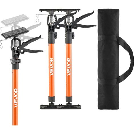 Étai de Soutien Télescopique Lot de 2 Poteau Réglable 54-115 cm Charge 70 kg Acier au Carbone pour Plafond et Cloison (1/5)