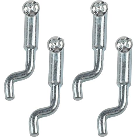Lot de 4 à Vis Forme Z Embout Réglable en Métal Butée de Fil Universelle pour Poignée d'accélérateur Câble de Frein Carburateur Tondeuse Go Kart Mini Bike et Moteur