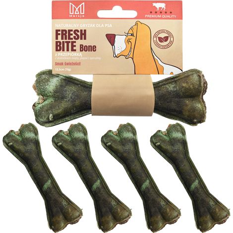 Set mit 5 Mersjö Wachtel-Kauknochen für Hunde, 13,5 cm – für frischen Atem