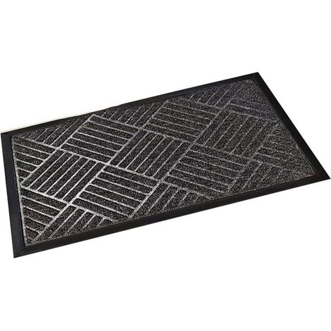 Tapis de porte antidérapant en caoutchouc naturel pour entrée de porche toutes saisons 45 x 75 cm (45 x 75 cm) (1/5)