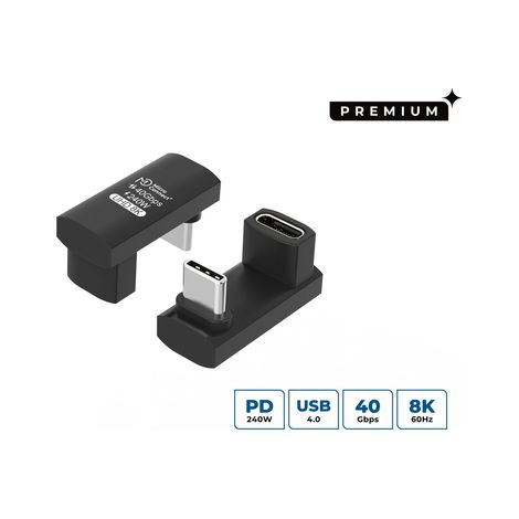 Adattatore premium USB4 USB-C 3x2 con microconnessioni angolate