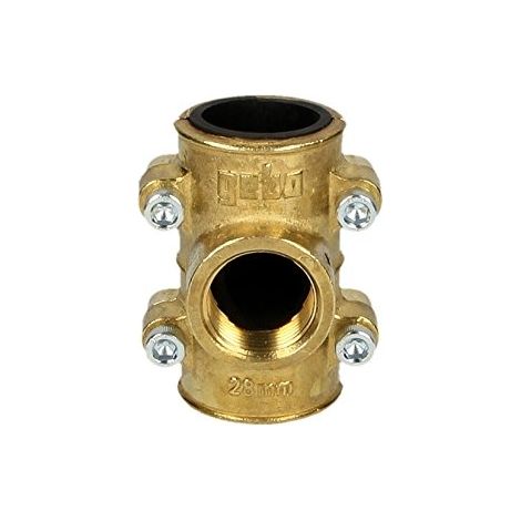 Banyo – Collier de réparation laiton 15x21 (1/2") – Taraudage femelle – Pour tube cuivre 22 mm – Pression PN10 – Température max 90°C