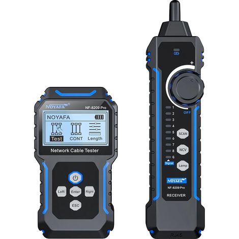Probador de cables de red, medición de longitud, prueba PoE, NF-8209Pro (1/2)