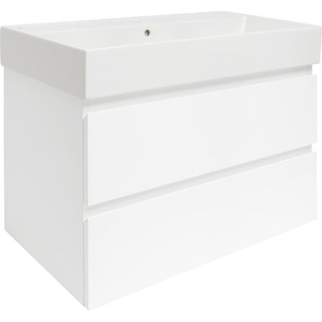 Ensemble meuble avec vasque - SAT B-Way 79×50×45 - Blanc