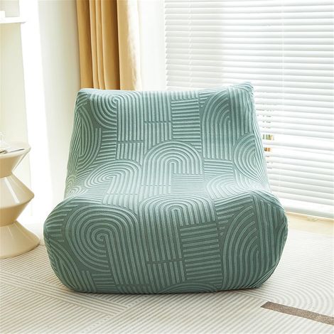 JSSEVN - Jacquard Stretch Sofa Cover, Universal Armless Sofa Cover, Click Clack Sofa Cover for Lazy Sofas and Armchairs (Green, 1 Seater) (1/5)