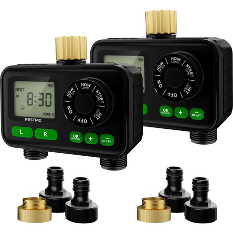 Programmateur numérique pour arrosage de Jardin à 2 Zones (1/5)