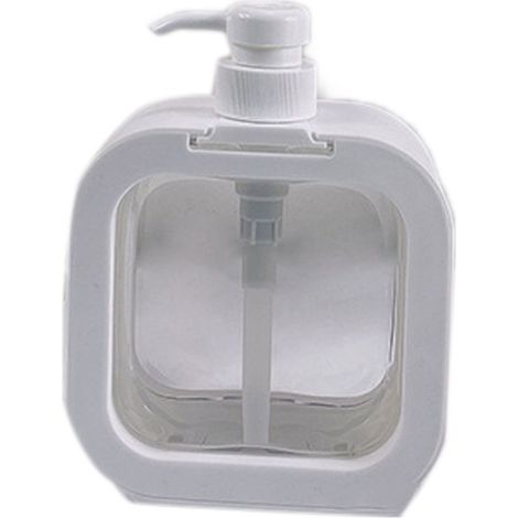 Flacon pompe à lotion vide, PET transparent 500 ml, distributeur rechargeable pour les voyages, sans odeur (1/4)