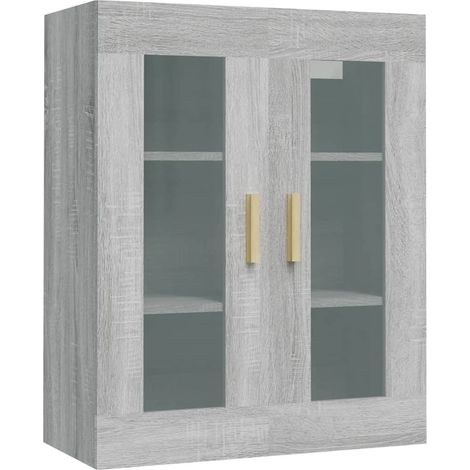 Maison Exclusive - Armadietto Pensile a Parete Grigio Sonoma 69,5x34x90 cm