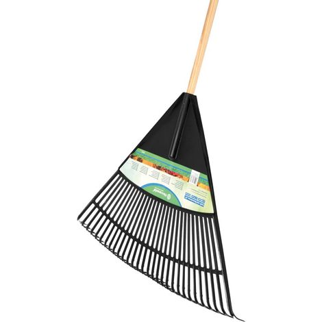 floraworld Laub-/Rasenbesen XL 140cm mit Stiel (1/2)