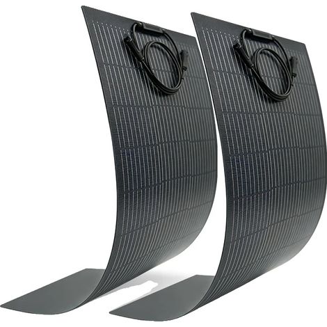 Panneau Solaire, Design Flexible, Performance Étanche, Flexible 2PCS 100W (1/2)