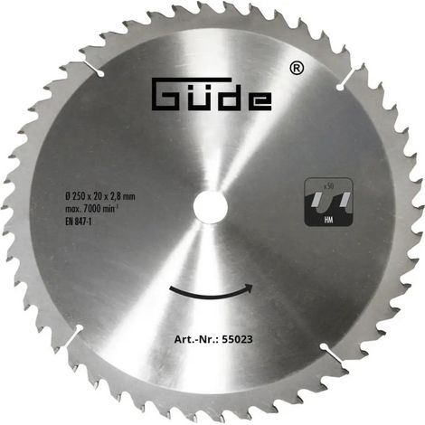 Lame de scie carbure 250 x 20 mm - pour G55173-G55258-G55262