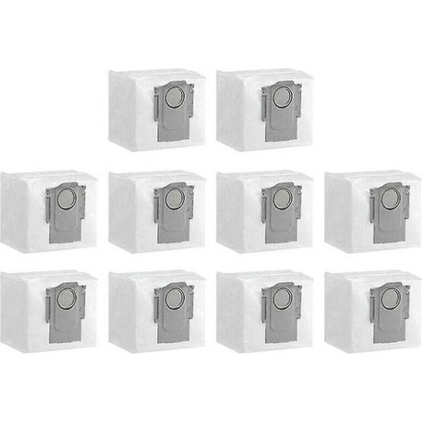 Lot de 10 sacs à poussière de rechange pour aspirateur robot Q5+ / Q7+ / Q7 Max+ / S7 Maxv Ultra / G10s / T8 Plus (1/3)