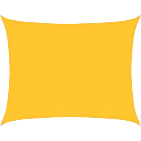 Maison Exclusive - Vela Parasole 160 g/m² Rettangolare Giallo 6x8 m in HDPE (1/5)