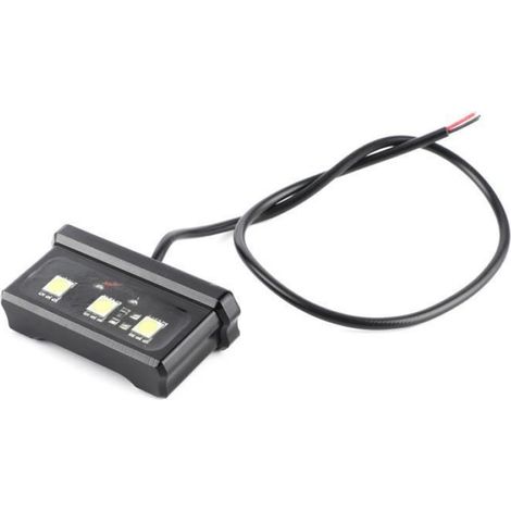 Support de plaque d'immatriculation de moto Support de Plaque d'Immatriculation de Queue de Moto avec Lumière auto embase (1/4)