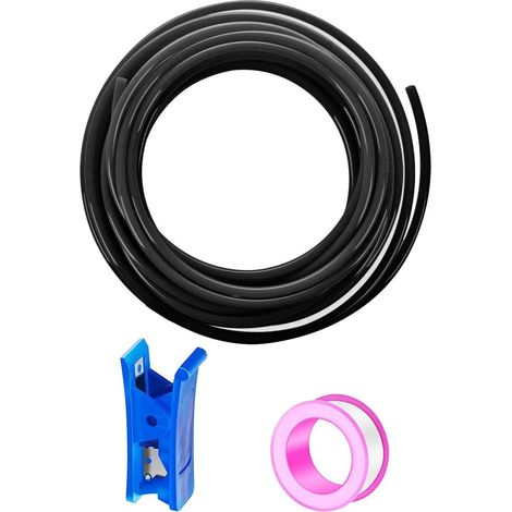 Black 20 Meter Pneumatic Hose Polyurethane PU Air Kit 4mm OD x 1/8" ID Compressed Air Hose Can Be Used for Compressors Pneumatic Tools (1/5)