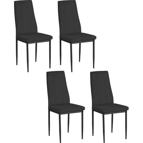 Chaise 4 Pack Noir (1/4)