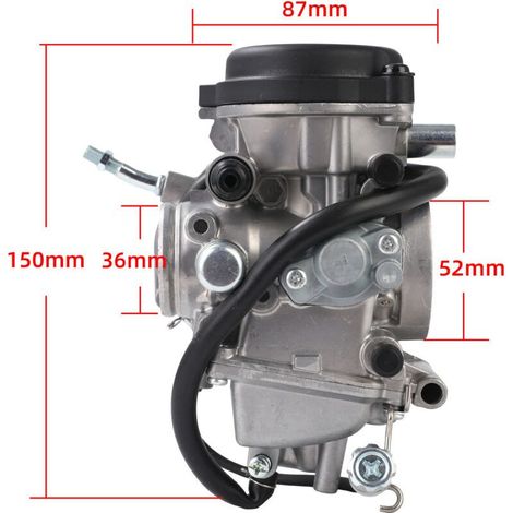 KINZON PD33J 33mm Vergaser, kompatibel mit Yamaha Kodiak 400 450, Big Bear 250 400, Wolverine 350 450, Grizzly 350 400 450, YFM350, YFM400, YFM450, YFM250 ATV (1/5)