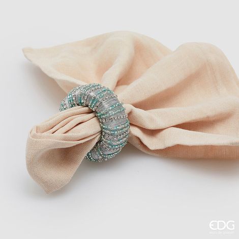 EDG Enzo De Gasperi Portatovaglioli Luxury Rotondo D 6 Cm Aqua