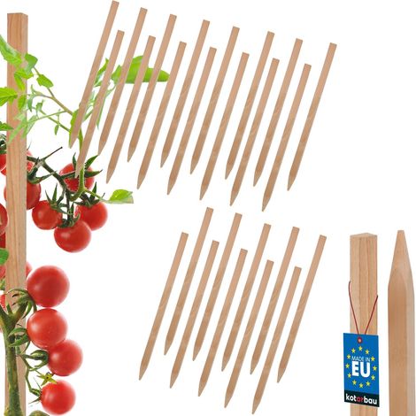 Tuteurs en bois KOTARBAU® pour tomates, légumes, jardin, support pour arbustes et arbres, 25 cm, lot de 25 (1/5)