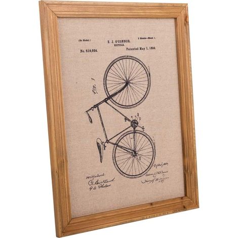 Cuadro de madera y tela impresa 33x43x1,8 cm (1/5)