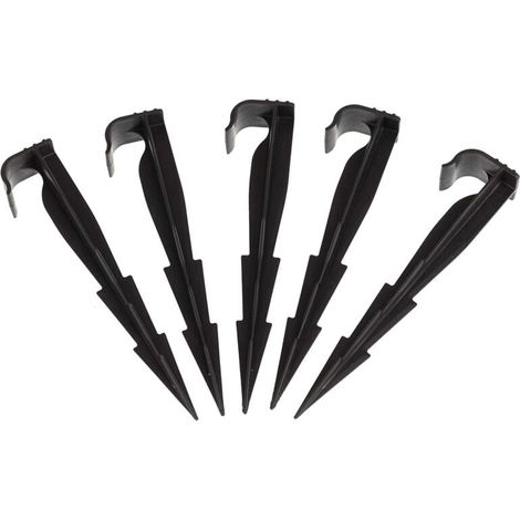 Lot de 100 AquaPEG piquets de Fixation pour Ligne d'égouttement, tuyaux d'irrigation et tuyaux gouteurs-LIAIKI (1/4)