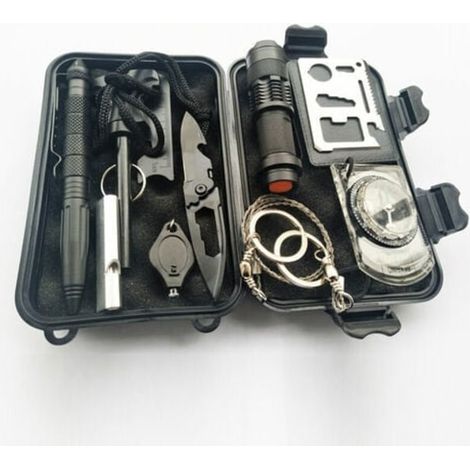 Kit de survie d'urgence multifonction, outil multi-usage extérieur SOS, trousse de premiers secours et sauvetage. (1/5)