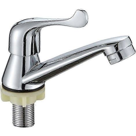 Robinet de lavabo simple 96/94, robinet de montage sur plage à dégagement rapide, robuste, pour salle de bain (1/5)