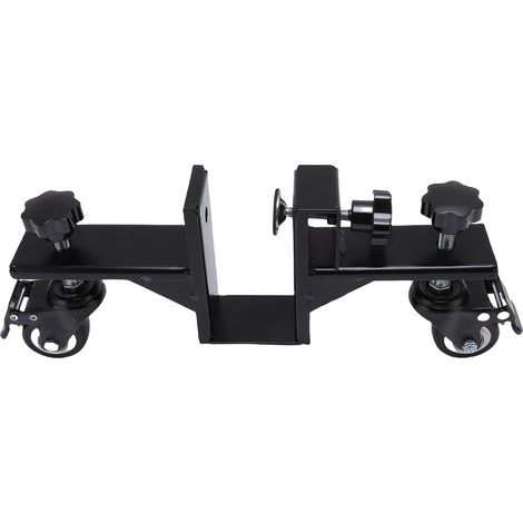 Chariot de transport de porte en acier renforcé réglable 4.1-5.3 cm avec roues pivotantes 360° et frein, kit pose panneau porte (1/5)