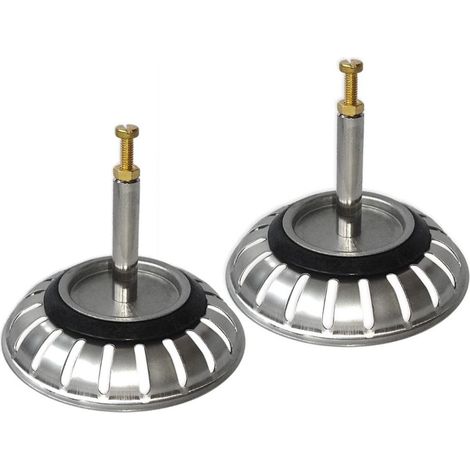 2er SET Siebkorb Durchmesser 77 mm für FRANKE Spülen mit 3 1/2 Zoll Excenterbetätigung / Ariane / Diana