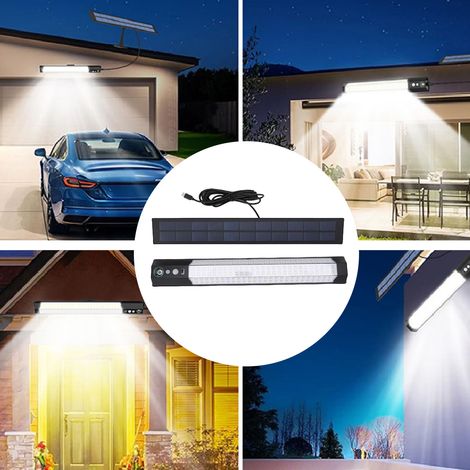 IP65 Solar-LED-Leuchte – 240 LEDs, 3000 lm, 20 % Wirkungsgrad, Panel und Fernbedienung (1/5)