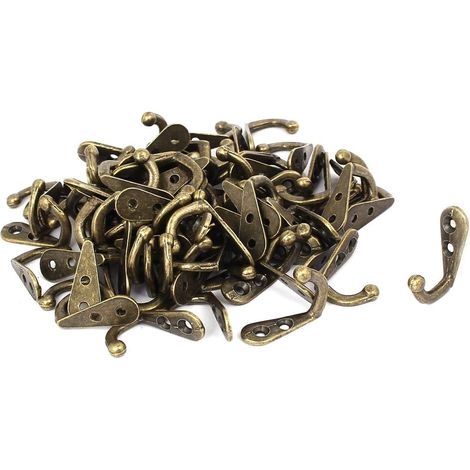 Handtuch Schal Zinklegierung Einzelhaken Wandhalterung Bronze Ton 30mm 100stk (8f269af0f1f66df4d80b9 (1/3)