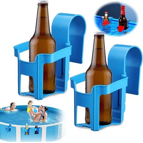 Porte-gobelet de piscine, lot de 4, porte-gobelet de rebord de piscine, porte-boissons multifonctionnel, convient à la plupart des piscines (1/5)