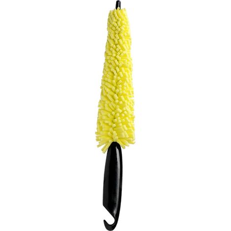 Éponge Brosse de Nettoyage Poignée Plastique pour Jantes de Voiture Crochet Intégré, pour Rayons, Surfaces de Roue et Entretien (1/5)