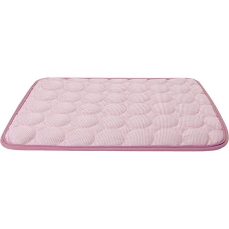 Tapis Rafraîchissant Pour Chien - Matière Soie Glacée Auto-Rafraîchissante - Imperméable Anti-Dérapant - Pour Intérieur Extérieur Voiture - 50 x 40 cm - 1 Pièce (1/2)