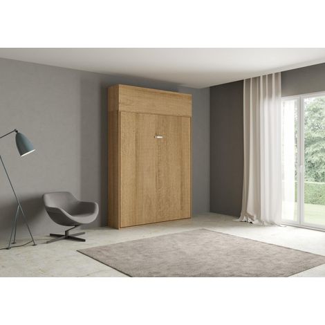 Letto Matrimoniale a Scomparsa Salvaspazio Kentaro H250 cm Marrone (1/4)