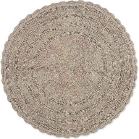 Tapis de Bain réversible, Rond, 70 cm de diamètre, Pierre (1/5)