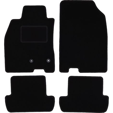 Tapis en velours noir pour Renault Megane III berline, coupé, grand tourisme, break (2008-2015) (1/5)