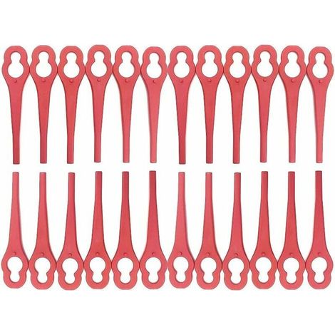 Ensemble de lames de rechange 100 pièces accessoires de coupe-herbe pour coupe-herbe sans fil Einhell,couteau en plastique pour coupe-herbe Einhell (1/5)