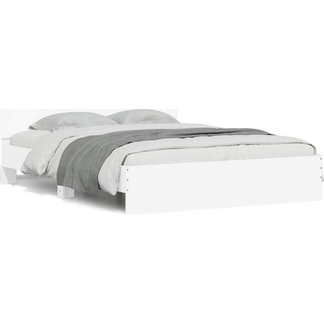 Maison Exclusive - Estructura de cama con cabecero blanca 140x200 (1/5)
