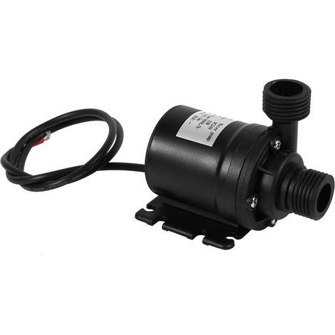 Pompe à Eau Sans Brosse, Mini Submersible Centrifuge de Moteur Filetée Ascenseur 5M 800L/H 24V Réglable Suralimentation Vitesse Micro Pompe Circulation d'Eau pour Étang Fontaine Piscine (1/5)