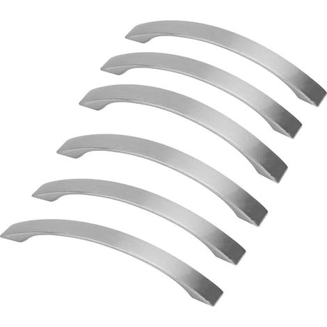 6 pièce poignee de meuble cuisine- Poignées de porte alliage d'aluminium Brossé poignee de cuisine poignée cuisine entraxe 96mm (1/5)
