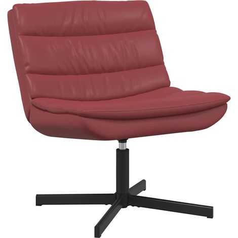 Maison Exclusive - Sedia girevole Rosso Vino 63 x 75 x 76 cm PU