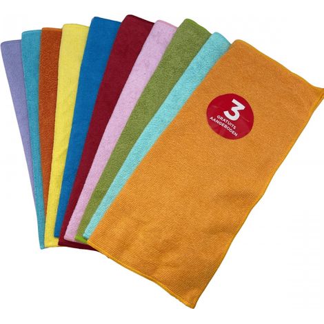 Mikrofaser-Reinigungstücher - Allzweckhandtücher - Sanfte Kratzfestigkeit - 7er-Pack Mikrofasertücher + 3 gratis (1/5)