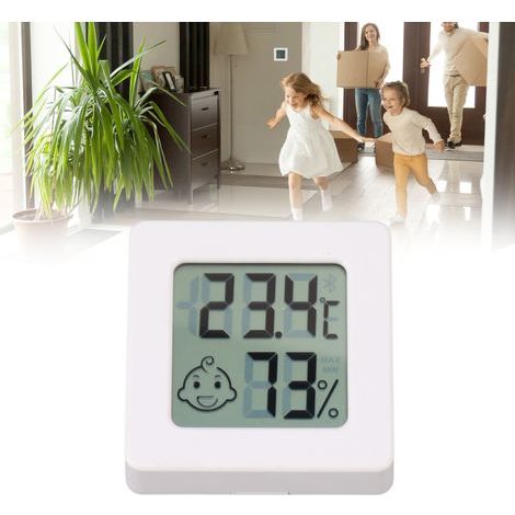 Mini-Digital-Thermometer mit hoher Präzision und Hygrometer für den Innenbereich, Temperatur- und Feuchtigkeitsmesser, Thermo-Hygrometer mit Komfortanzeige (1/5)