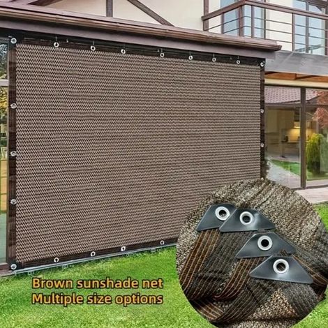 2 x 3 Meter großes Schattierungstuch Auto Sonnenschutz 80 % Schattierungsgrad Sonnenschutzgewebe Terrassen und Verandaabdeckung UV beständiger So (1/5)