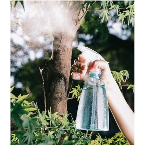 Flacon Pulvérisateur - 500ml - Gachette en Plastique - Transparent - Pour Nettoyage et Jardinage (1/4)