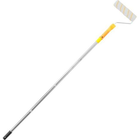 1 Rouleau de peinture avec tige télescopique 4 sections acier inoxydable largeur 23 cm pour plafond mur (1/5)