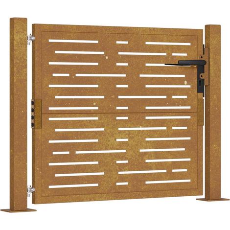 Maison Exclusive - Gartentor 100x100 cm Cortenstahl Quadratisches